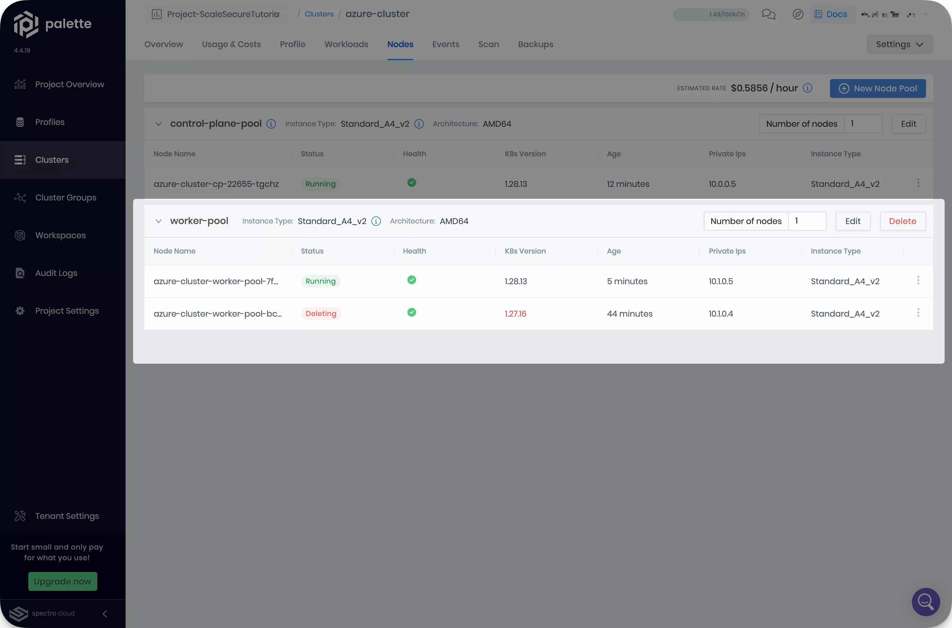 Node repaves in progress